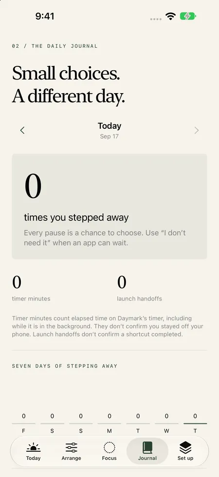 03 / Read your day.