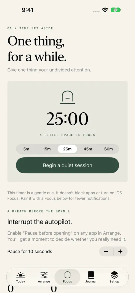 02 / Set aside time.